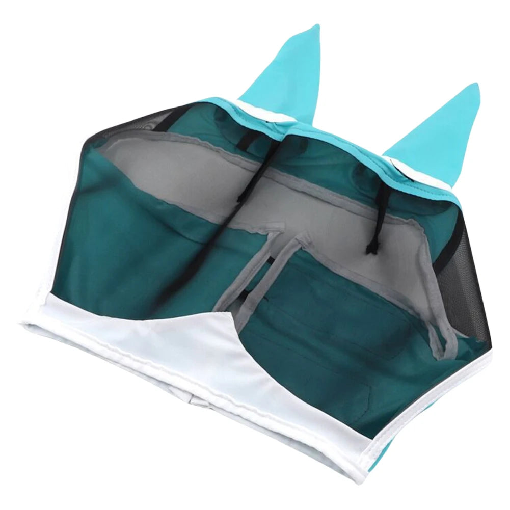 Shunmaii Breathable Horse Eye Shield Mesh Fly Mask for Horses