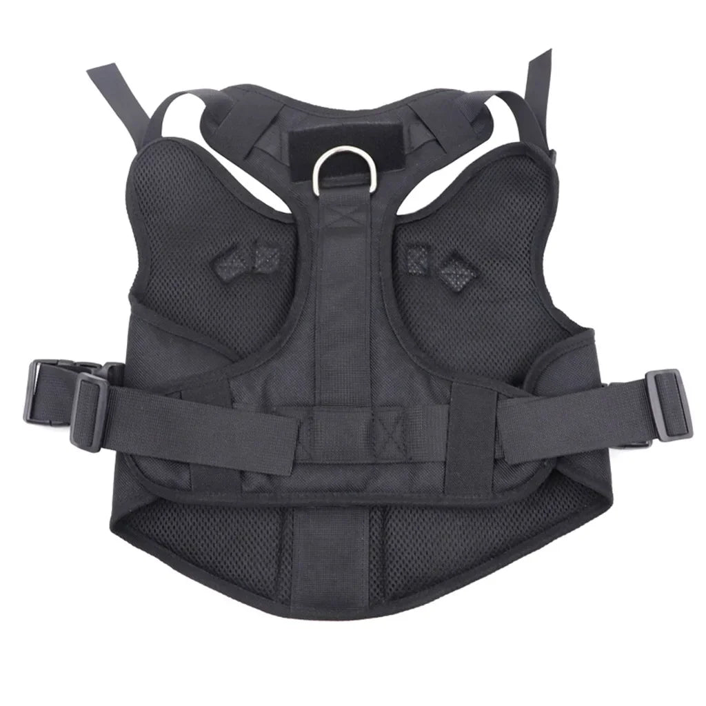 Tactical Dog Vest Nylon Water Repellent For Training And Defense