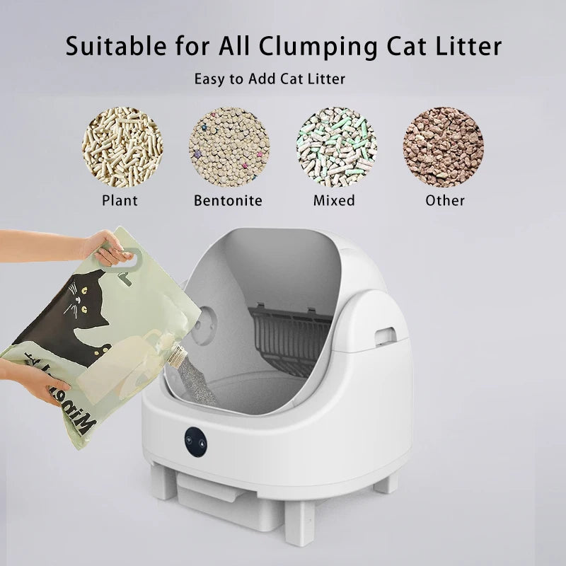Heybo Auto Cat Litter Box Self Cleaning With App Control