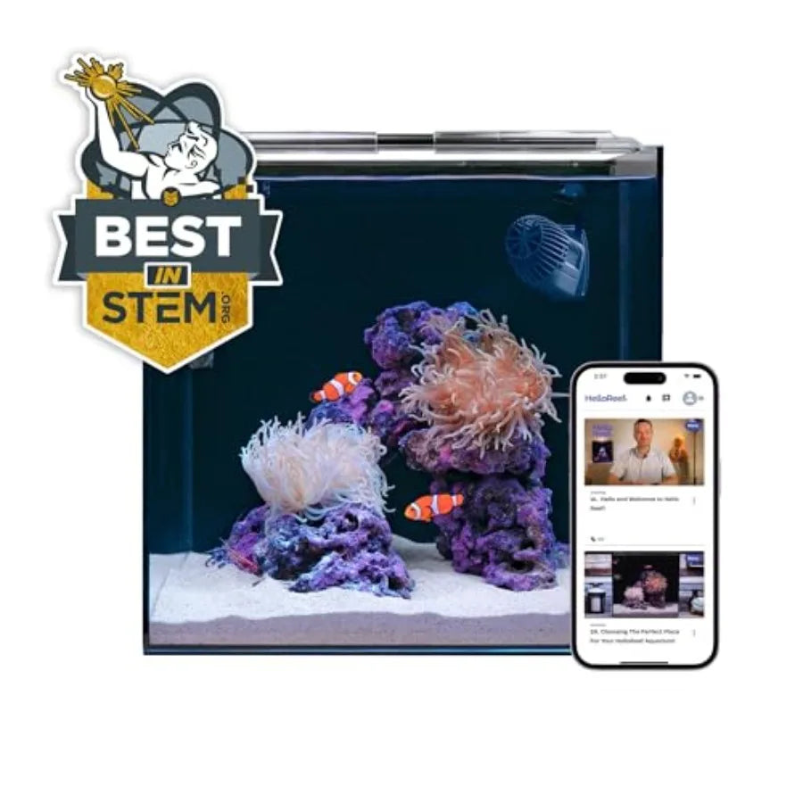 Beginner Friendly Saltwater Aquarium Kit With App Controlled Lighting Filtration