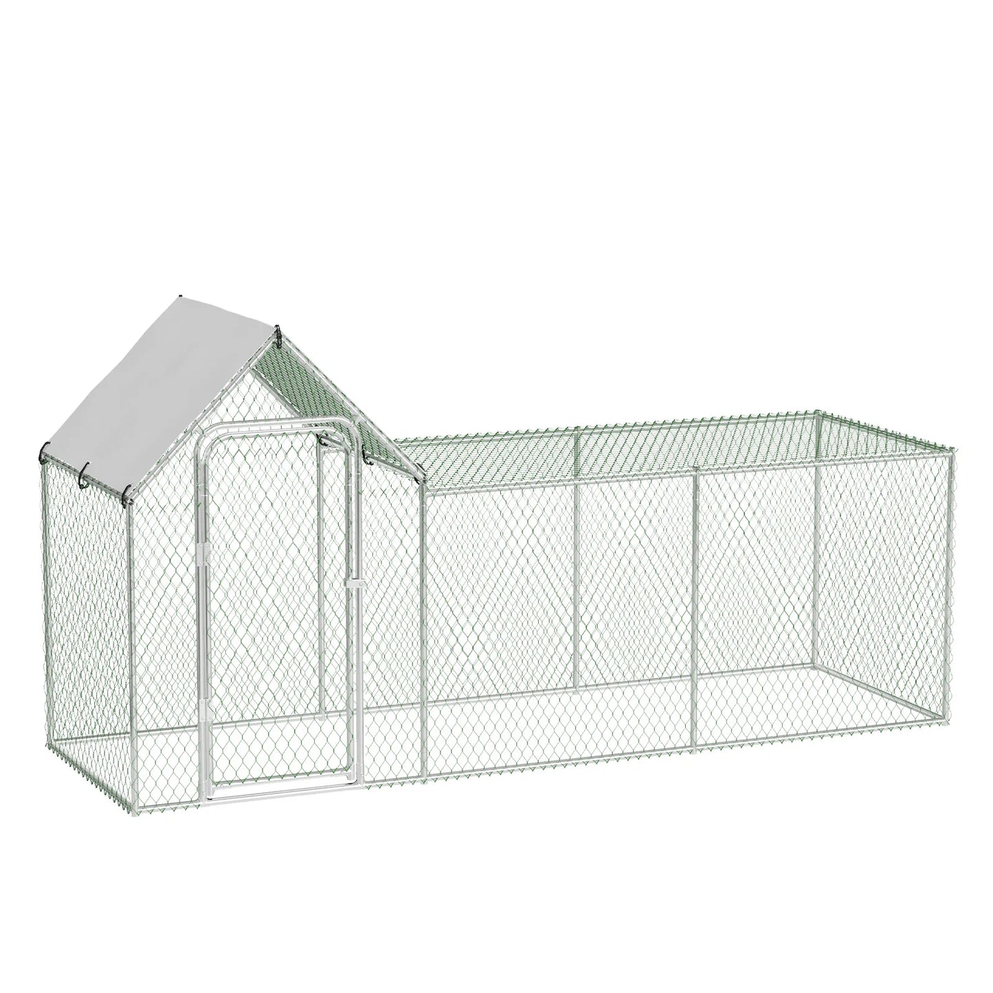HiMISSH Flat Style Poultry Cage Walk In With Waterproof Cover