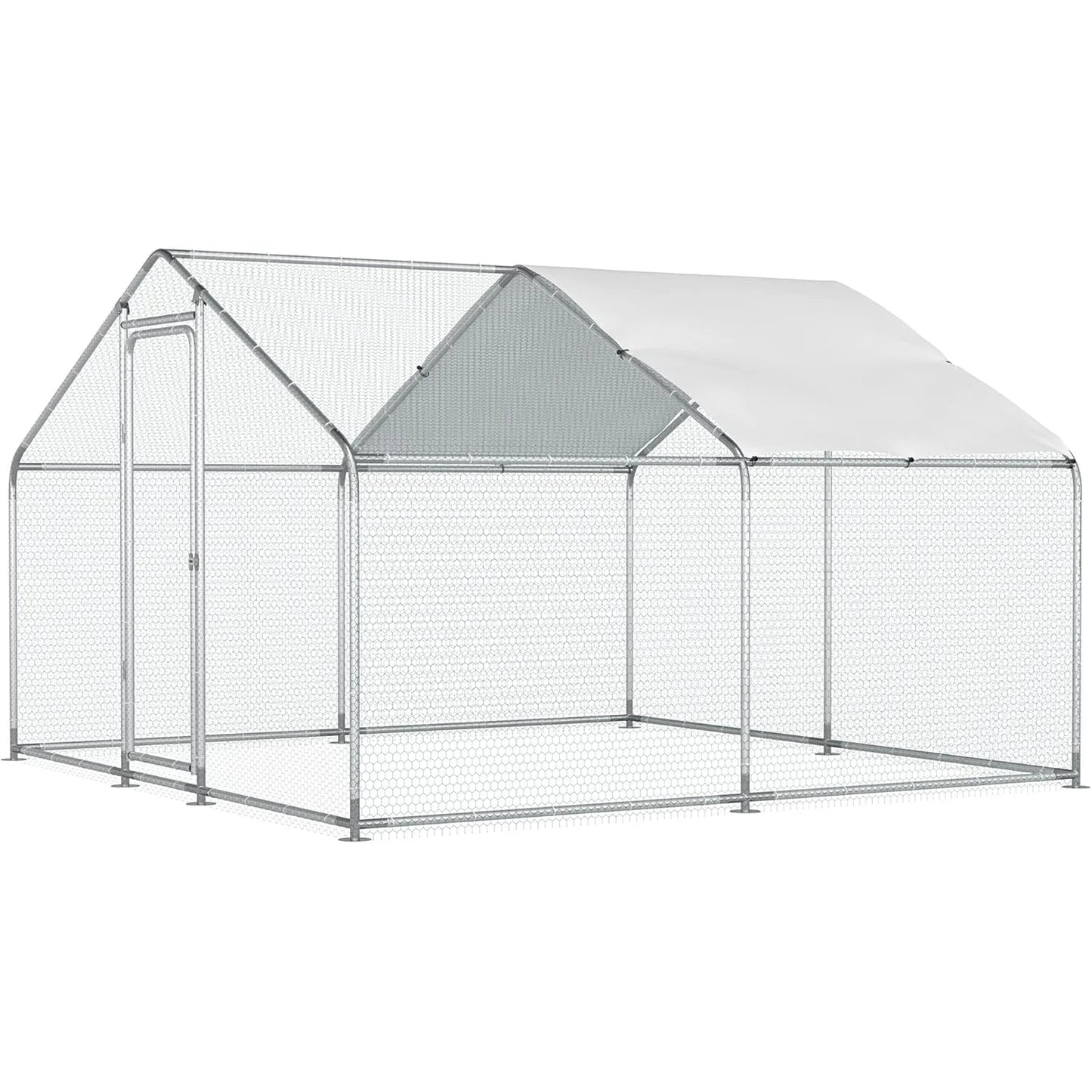 Farm Animals Large Walk In Metal Chicken Coop Waterproof Cover