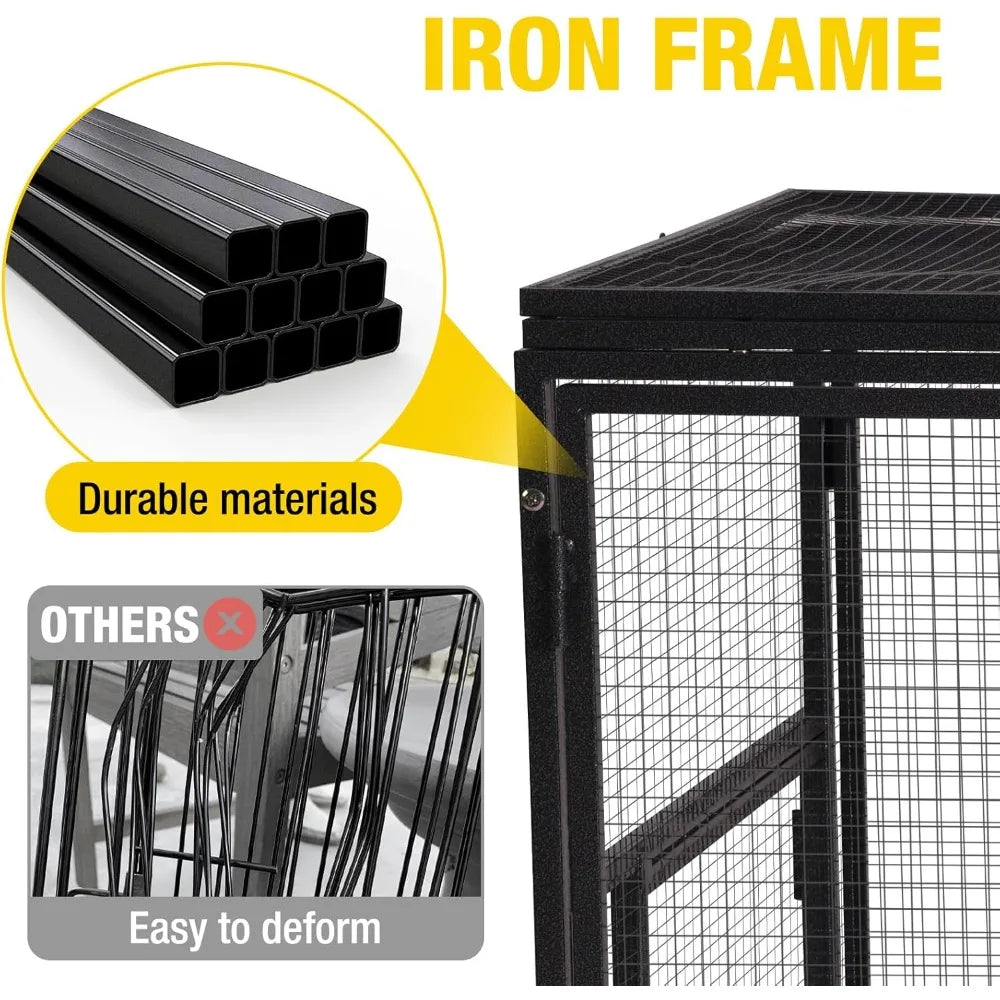 Chicken Coop Run Extension With Perches And Detachable Door