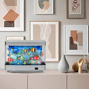Artificial Aquarium Moving Fish Lamp Decorative Ocean Scene
