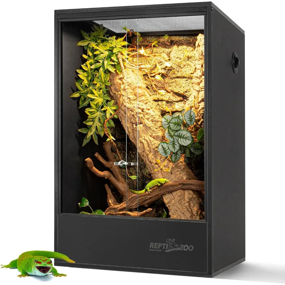Tall PVC Reptile Tank Terrarium For Gecko Chameleon Frog