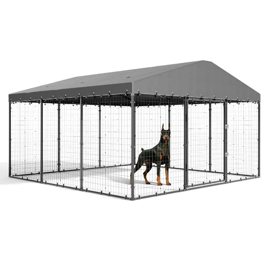 High-concerned Outdoor Dog Kennel Heavy Duty With Secure Locks