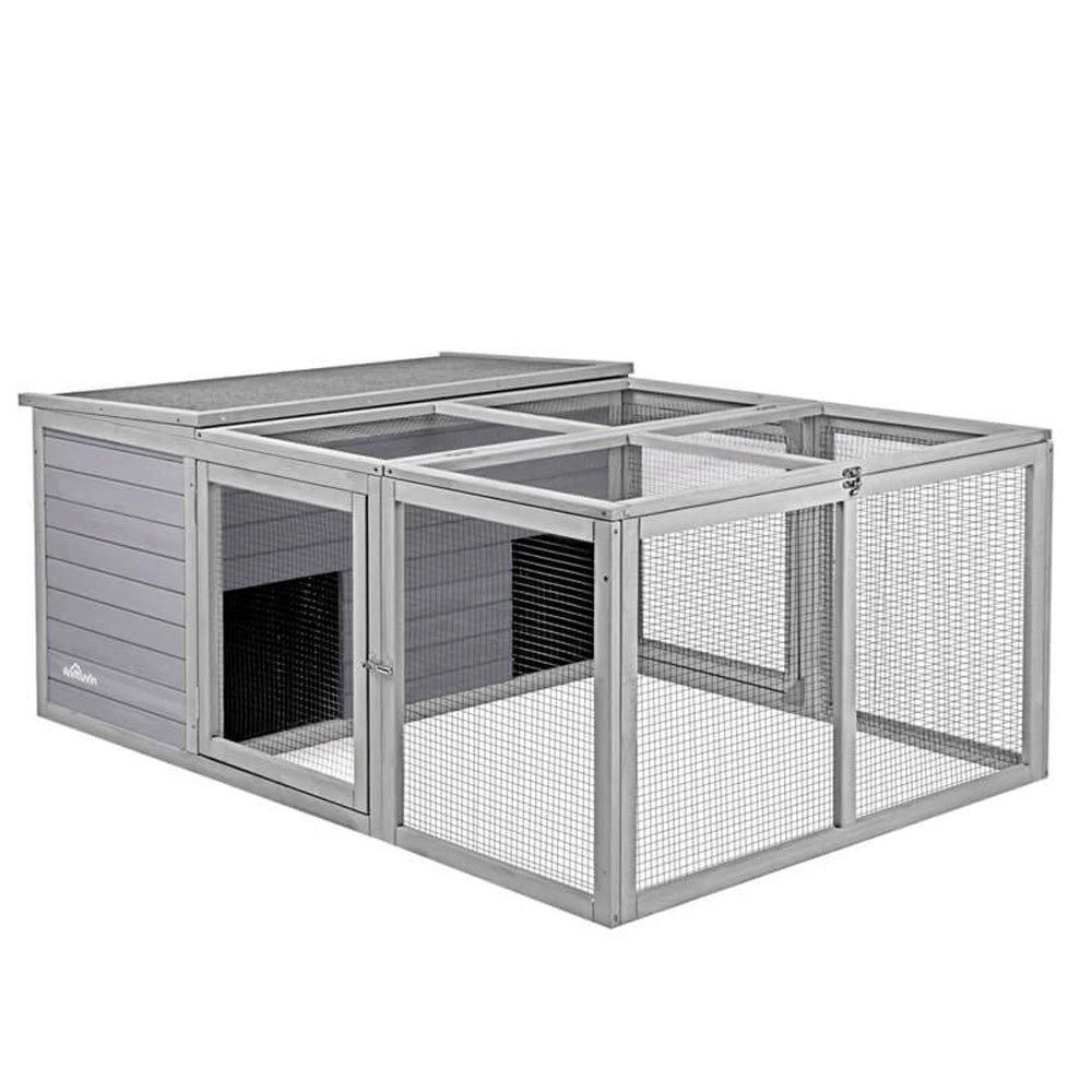ZoropugFarm Waterproof Outdoor Rabbit Hutch With Runs