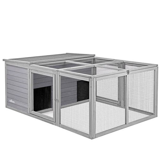 ZoropugFarm Waterproof Outdoor Rabbit Hutch With Runs
