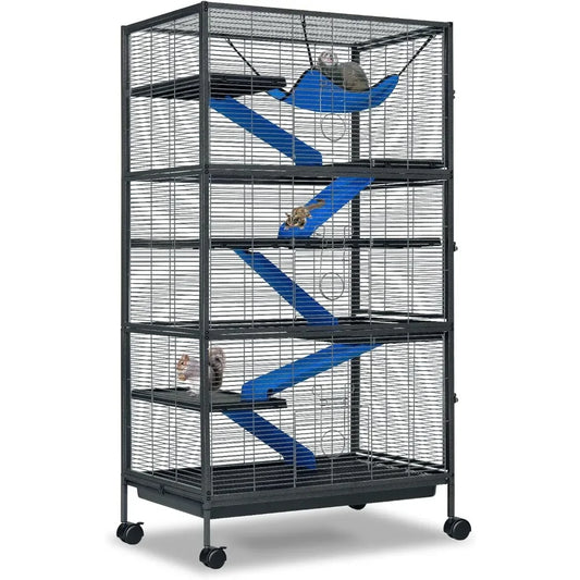 Metal 6-Tier Small Animal Cage for Ferrets and Rodents