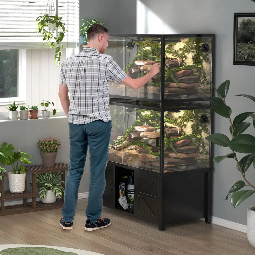 Reptile Tank Stand Furniture Style Cabinet For Terrariums