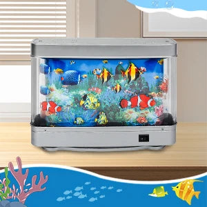 Artificial Aquarium Moving Fish Lamp Decorative Ocean Scene