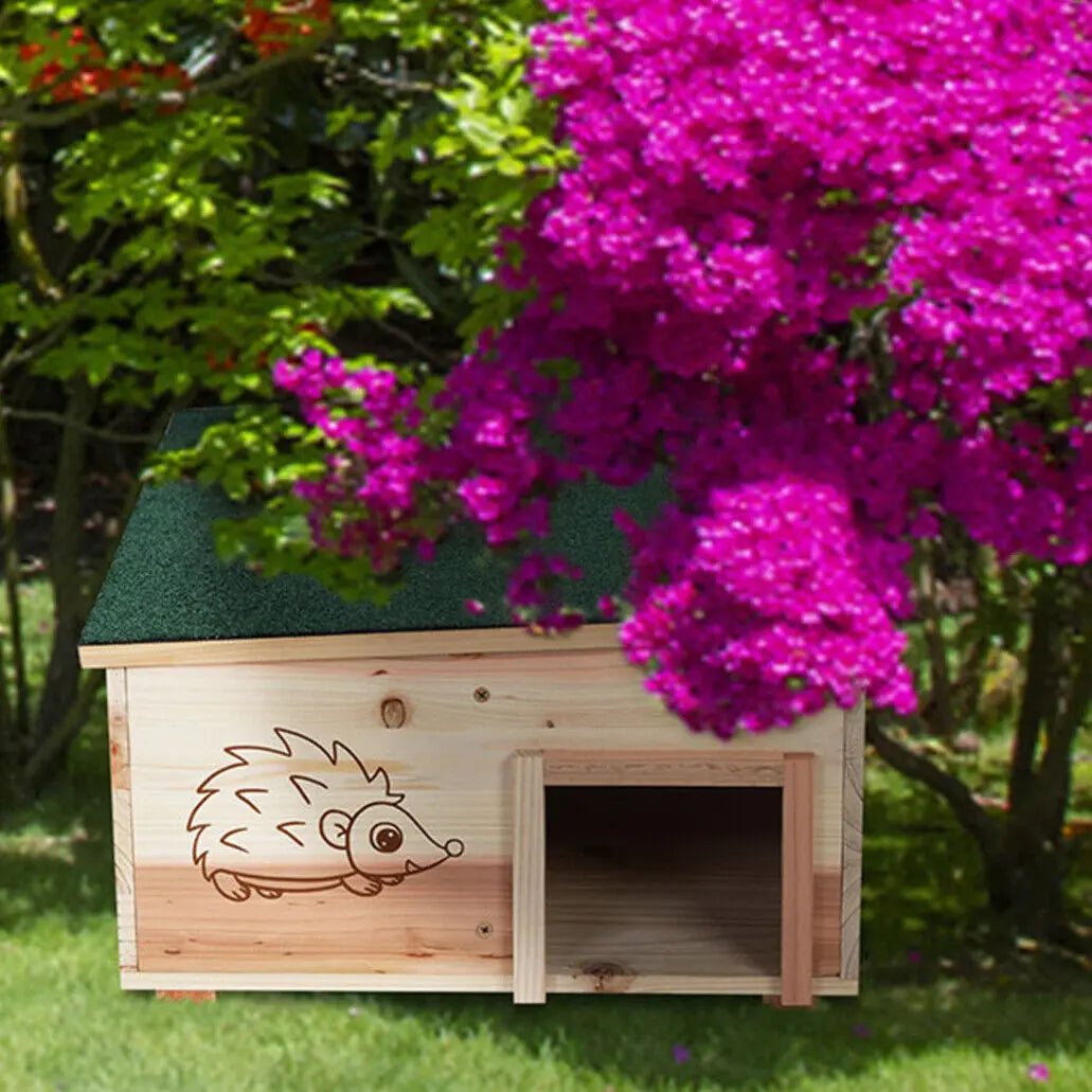 Guangdong Wooden Hedgehog House Predator Proof Shelter With Roof