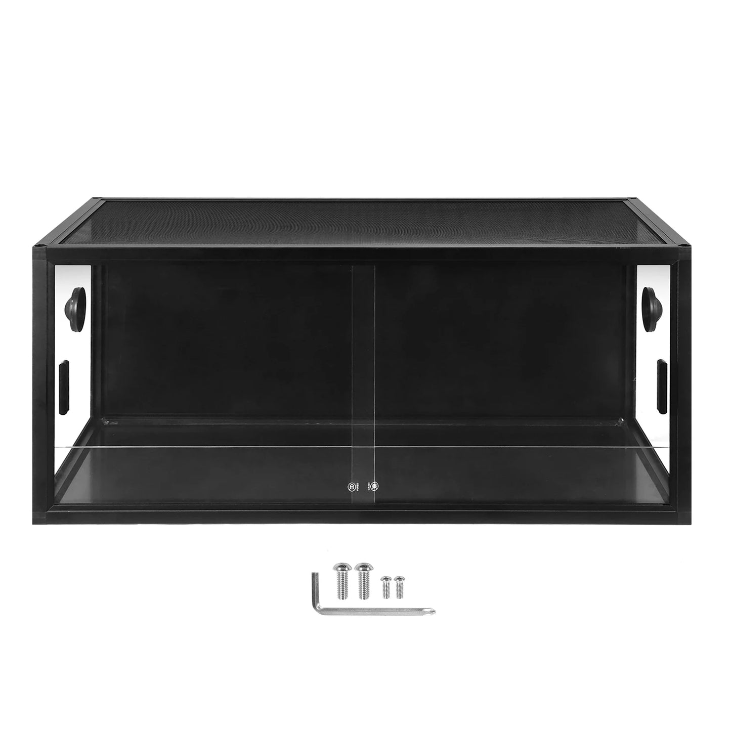 APWIKOGER Reptile Tank Glass Terrarium With Front Ventilation