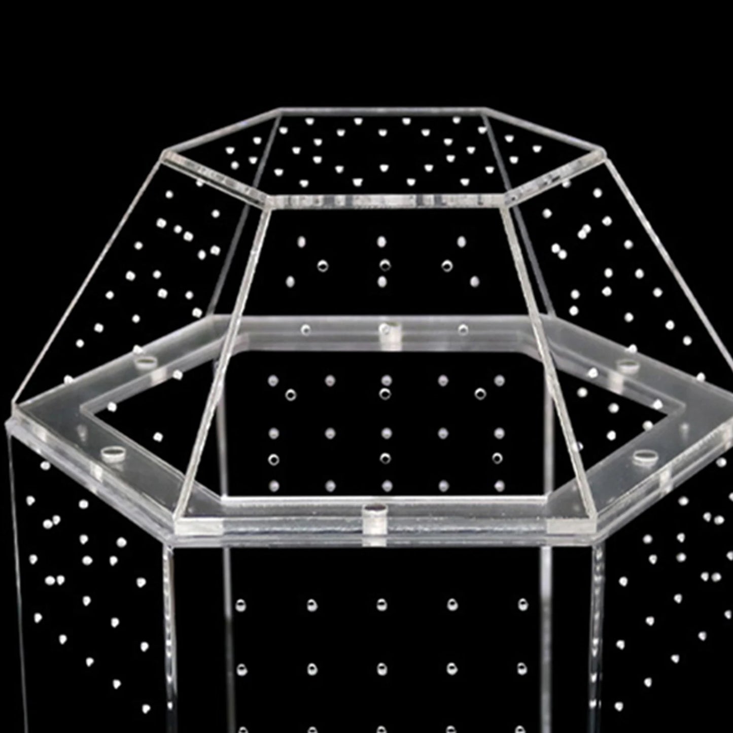 Jumping Spider Enclosure Acrylic Reptile Breeding Box Full Transparency Spider Tank for Spiders Tarantulas Snail Lizard Reptiles