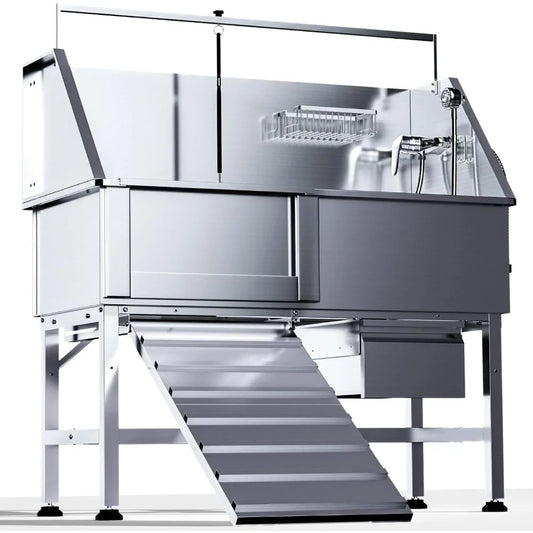 High-concerned Dog Washing Station Stainless Steel With Ramp