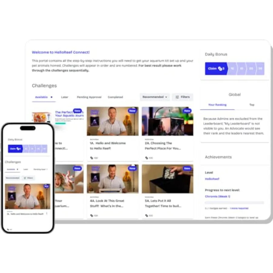 Beginner Friendly Saltwater Aquarium Kit With App Controlled Lighting Filtration